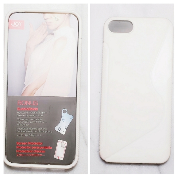 #N New White IPhone 5 5c Case & Screen Guard - Picture 1 of 3